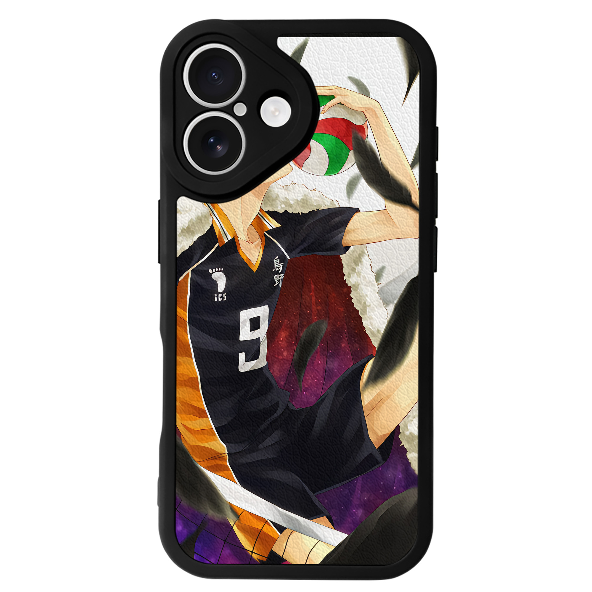 （画像用） ハイキュー!! Haikyu!! 【iPhone 16シリーズ対応】シリコンスマホケース（レザー調） 材質：シリコン